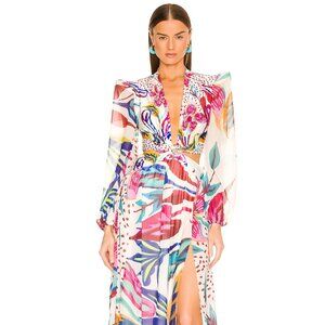 NWOT PatBO Flora Plunge Maxi Dress M